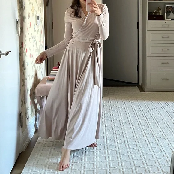 House of Lancry blush/Cream ballet Maxi Dress - Picture 3 of 3
